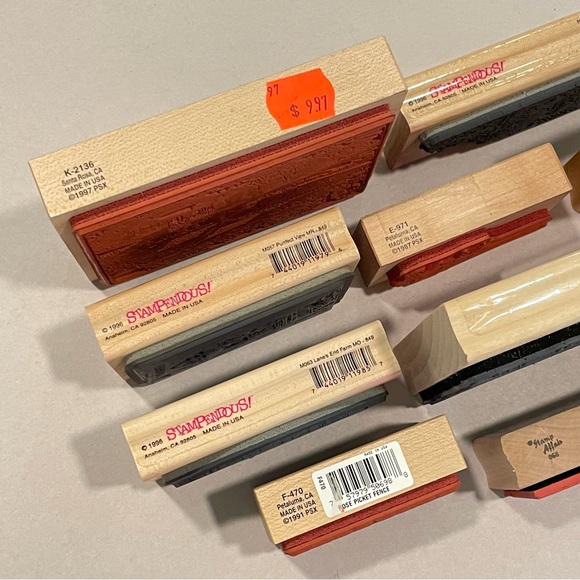 stampendous rubber stamp Lot PSX & Others Cottage Wishing Well Floral Village - Picture 7 of 11